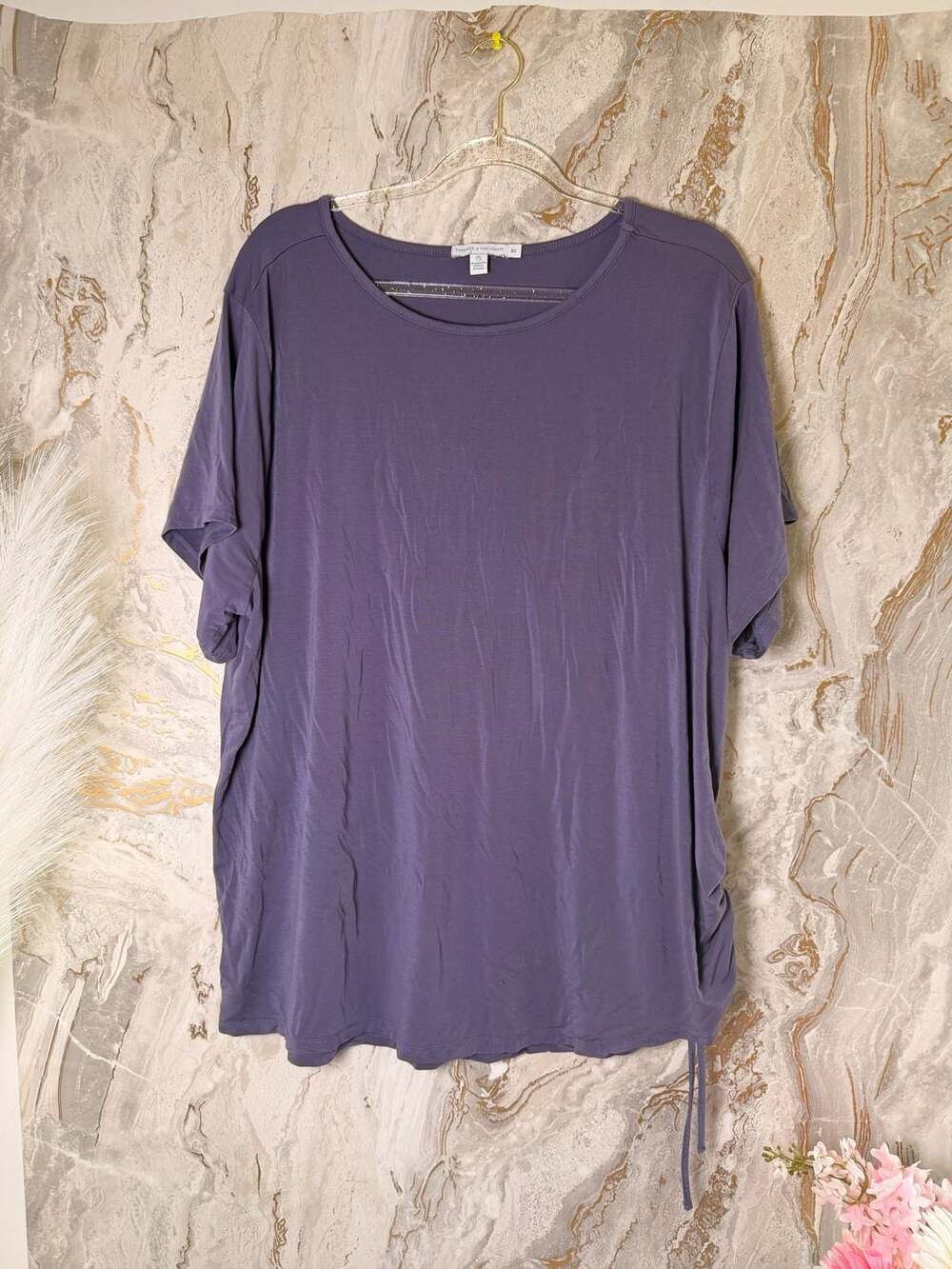 Threads 4 Thought Plus Size 2X Purple T-Shirt TWA2896V